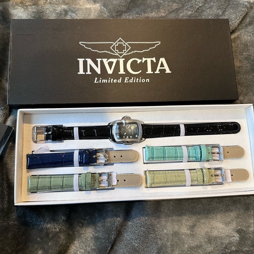 Invicta Limited Edition Watch with Black and Interchangeable Straps